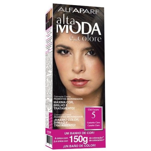 TINTURA ALTA MODA 5 CASTANHO CLARO/CHA ESCURO 150GR