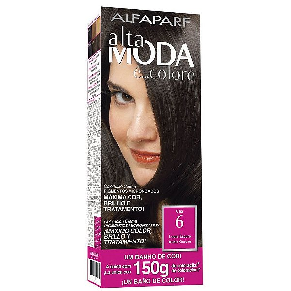 TINTURA ALTA MODA 6 LOURO ESCURO / CHA 150GR