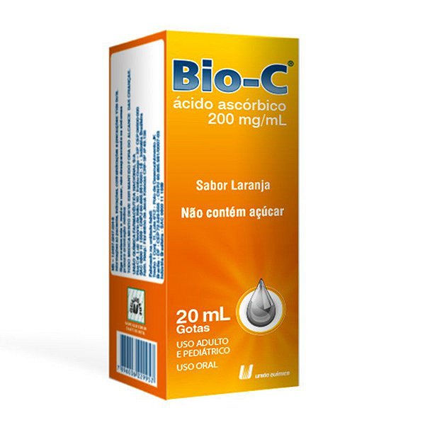 VITAMINA C GOTAS - BIO C 20ML LARANJA - UNIAO QUIMICA