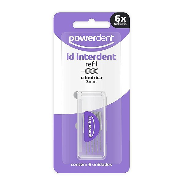 REFIL CILINDRICO INTERDENTAL 03MM POWER DENT 6un