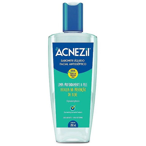 ACNEZIL SABONETE LIQUIDO FACIAL ANTISSEPETICO 200ML