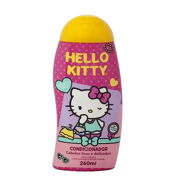 CONDICIONADOR HELLO KITTY 260ML CABELOS LISOS E DELICADOS