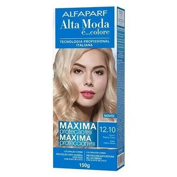 TINTURA ALTA MODA 12.10 LOURO PLATINA CINZA 150G