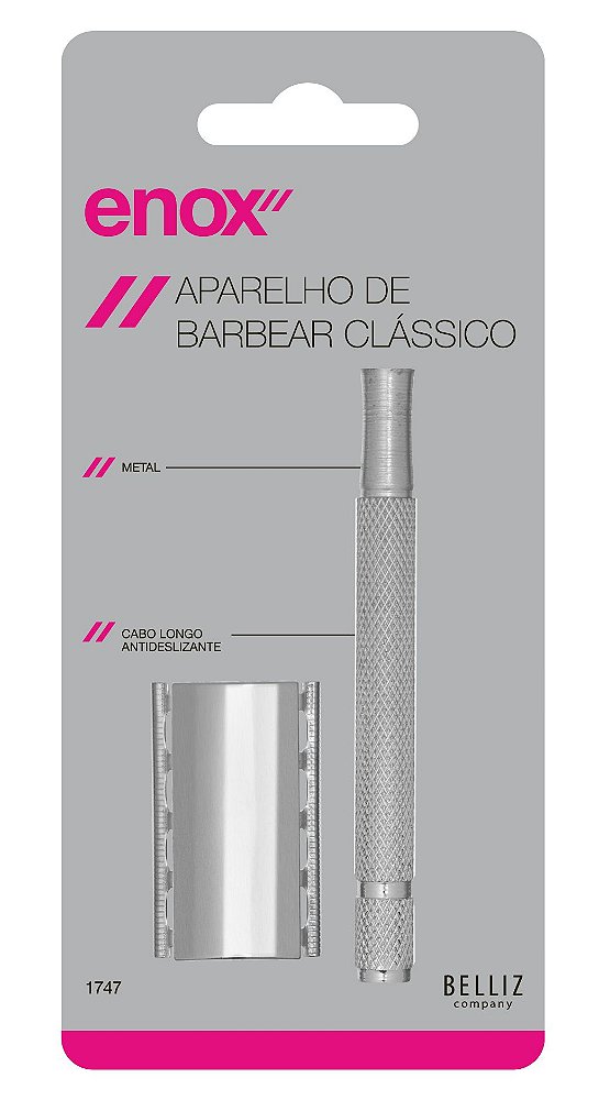 APARELHO BARBEAR DE METAL CABO LONGO COD. 1747 - ENOX BELLIZ