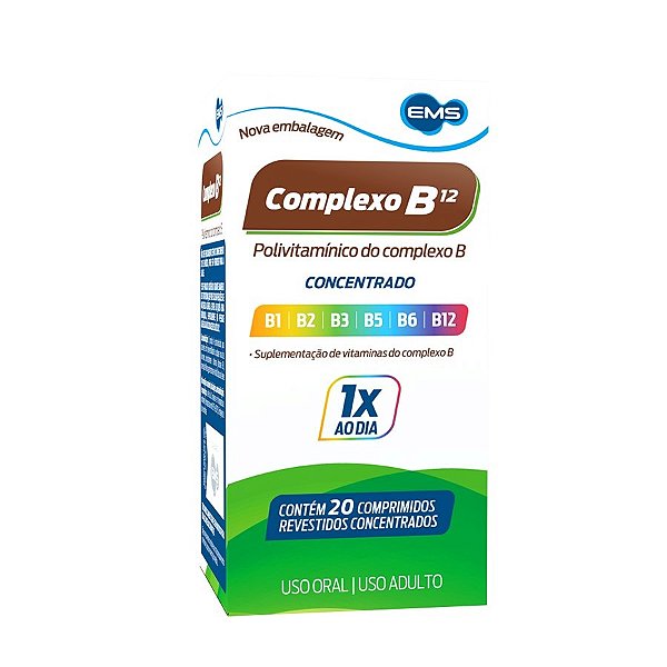 COMPLEXO B CONCENTRADO 20CPR REV EMS