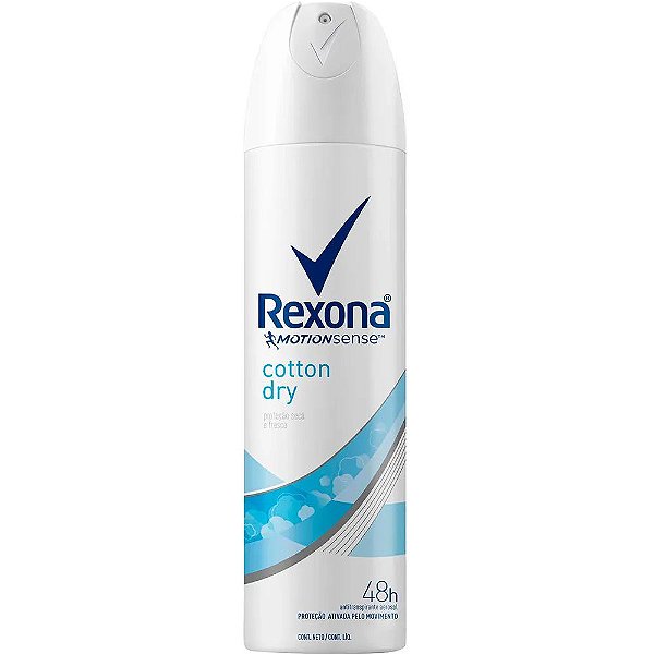 DESODORANTE REXONA AEROSOL 150ML FEMININO COTTON DRY