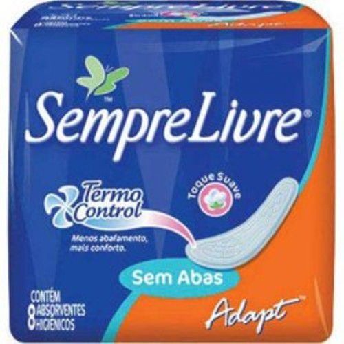 ABS SEMPRE LIVRE ADAPT SUAVE SEM ABAS C/ 8 UNID.