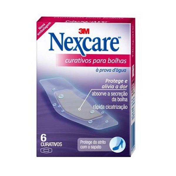 CURATIVOS NEXCARE 3M PARA BOLHAS A PROVA D AGUA COM 06 UN