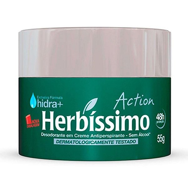 DESODORANTE HERBISSIMO CREME 55GRS ACTION