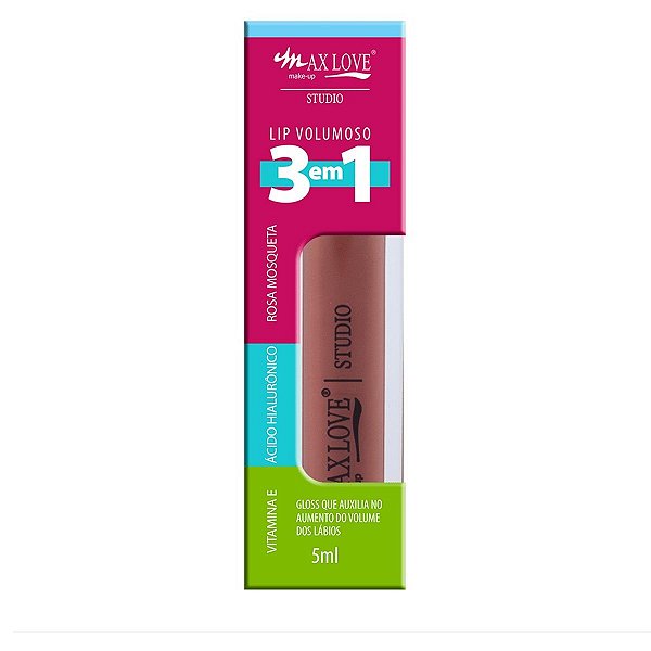 MAX LOVE GLOSS LIP VOLUMOSO CREMOSO 3X1 5ML REF:302