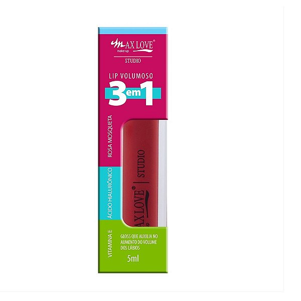 MAX LOVE GLOSS LIP VOLUMOSO CREMOSO 3X1 5ML REF:304