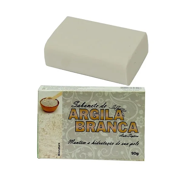 SABONETE ARGILA BRANCA BIONATURE 90GRS