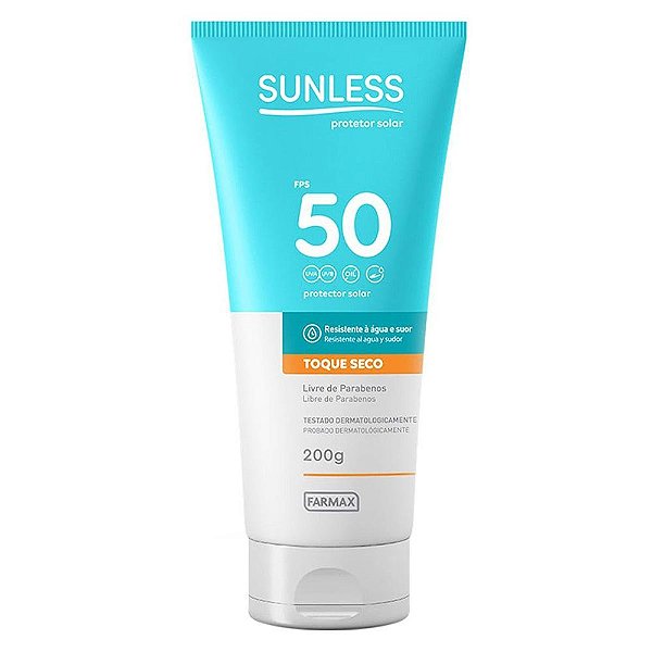 PROTETOR SOLAR SUNLESS HIPOALERGENICO FPS 50 200G