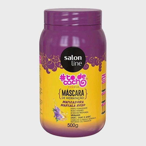 MAIONESE CAPILAR TO DE CACHO MATIZADORA MARSALA ROXO 500G