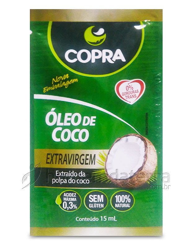 OLEO DE COCO COPRA EXTRA VIRGEM SACHE 15ML