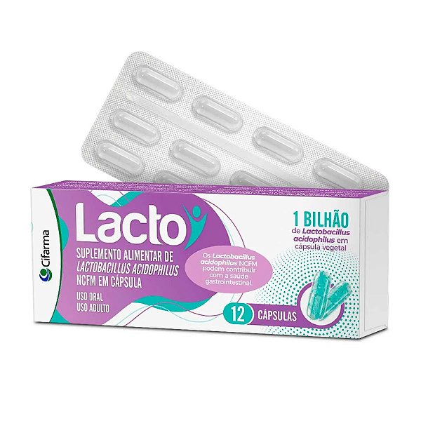 LACTO 1 BILHAO 12 CAPSULA CIFARMA