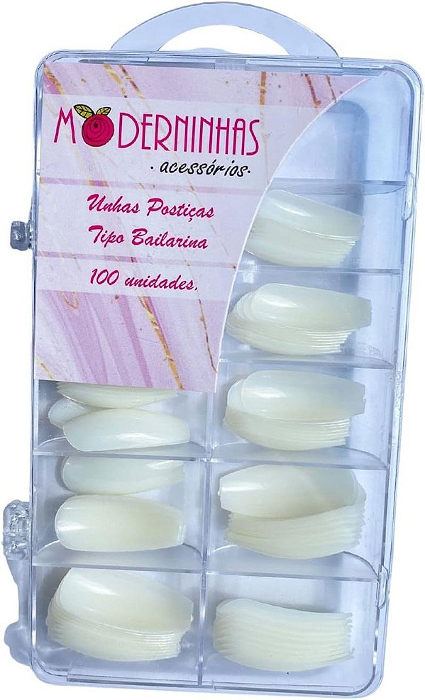 MODERNINHAS UNHAS TIPO BAILARINA 100UN