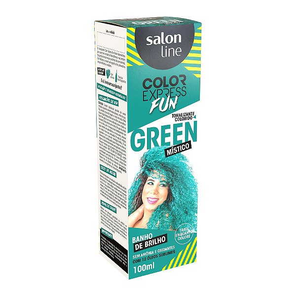 TONALIZANTE SALON LINE COLOR EXPRESS GREEN MISTICO 100ML