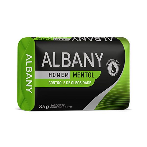 SABONETE ALBANY 85G HOMEM CONTROLE DE OLEOSIDADE