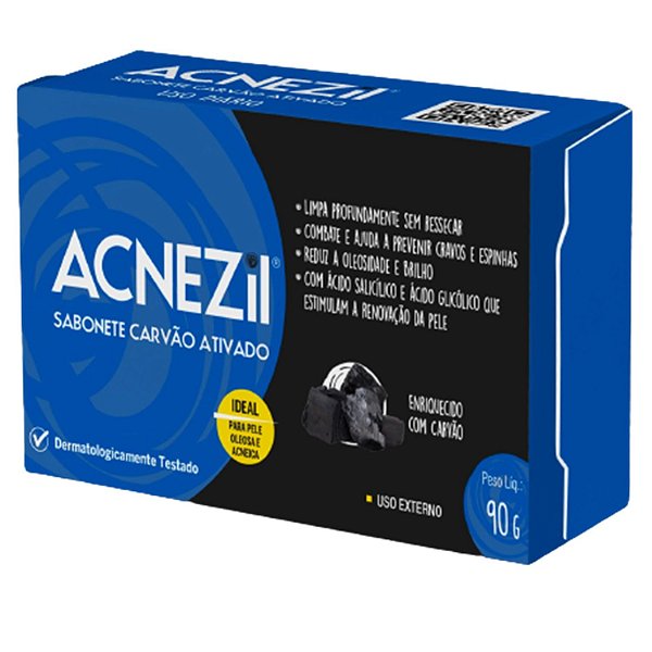 ACNEZIL SABONETE 90GR CARVAO ATIVADO CIMED