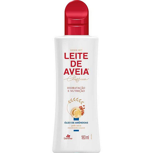 LEITE DE AVEIA DAVENE 180ML OLEO DE AMENDOAS PELE SECA