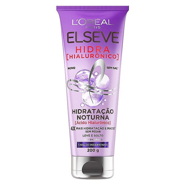CREME DE TRATAMENTO NOTURNO ELSEVE HIDRA HIALURONICO 200G
