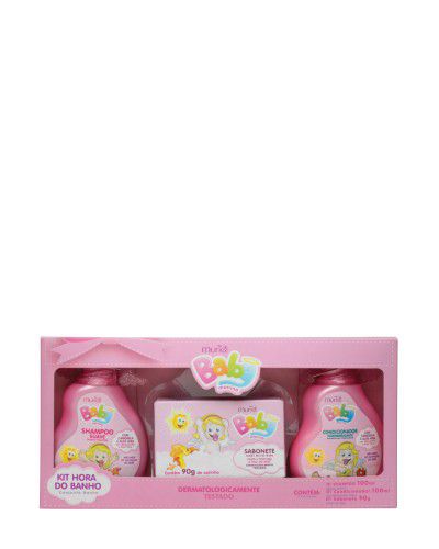 KIT HORA DO BANHO MURIEL BABY MENINA SH+COND+SABONETE