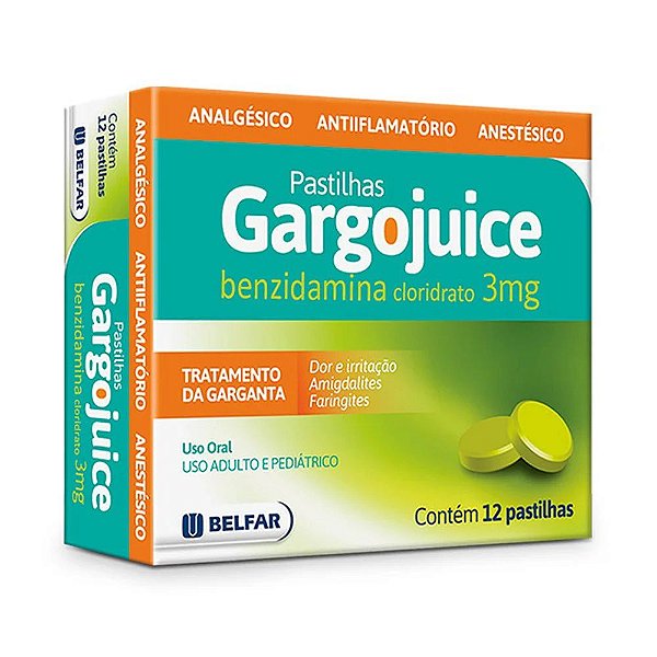 GARGOJUICE 12 PASTILHA  MENTA  - BELFAR