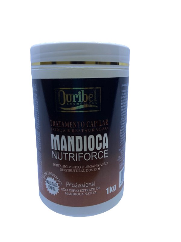 OURIBEL MASCARA TRATAMENTO CAPILAR 1KG MANDIOCA NUTRIFORCE