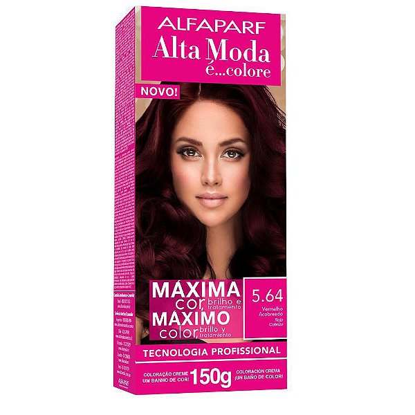 TINTURA ALTA MODA 5.64 VERMELHO ACOBREADO 150G