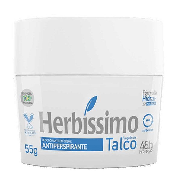 DESODORANTE CREME HERBISSIMO TALCO 55GR