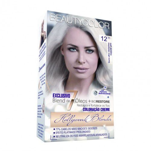 TINTURA BEAUTY COLOR 12.11 LOURO ULTRA CLARIS CINZA