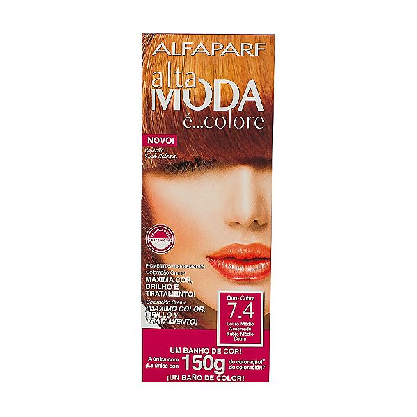 TINTURA ALTA MODA 7.4 OURO COBRE 150G