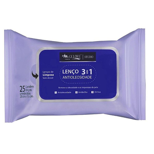 LENCO ANTIOLEOSIDADE MAX LOVE 3X1 C/25 UNIDADES