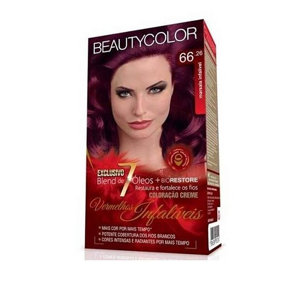 TINTURA BEAUTY COLOR 66.26 MARSALA INFALIVEL (ESPECIAL)