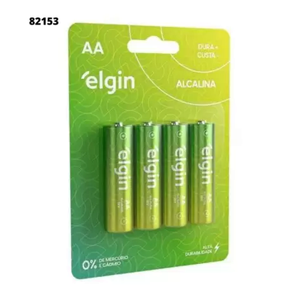 PILHA ELGIN ENERGY AA C/4 UNIDADES