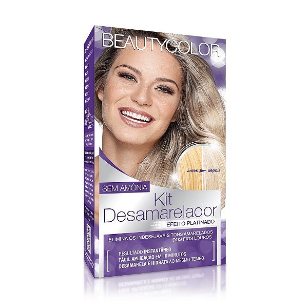TINTURA BEAUTY COLOR DESAMARELADOR SEM AMONIA