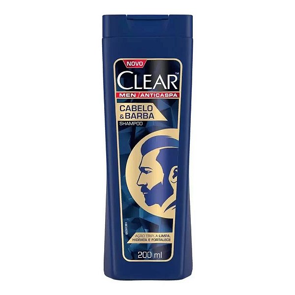 Shampoo Clear men Cabelo e Barba 200ml