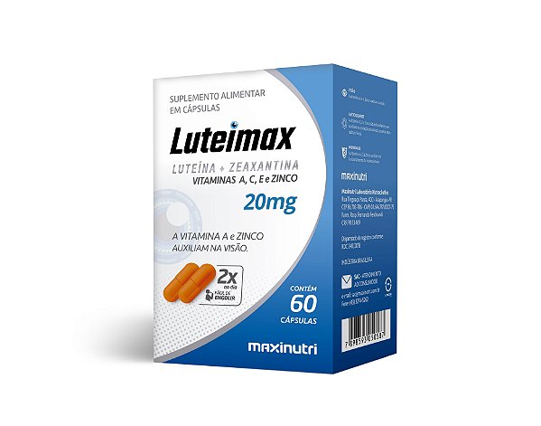 LUTEIMAX (LUTEINA+ZEAXANTINA) 20MG 60CPS MAXINUTRI
