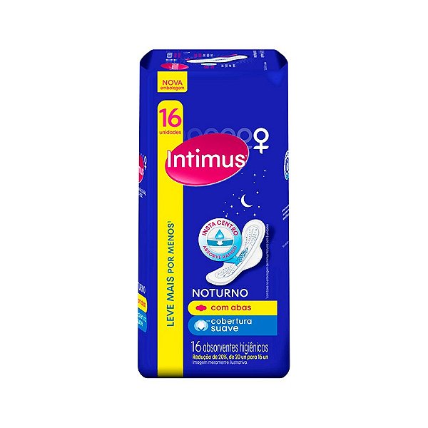 Abs Intimus Gel Noturno Suave c/ Abas c/ 16u
