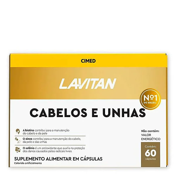 LAVITAN CABELOS E UNHAS 60CPS CIMED
