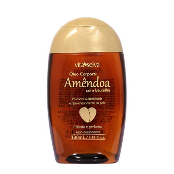 OLEO DE AMENDOA CORPORAL COM BAUNILHA VITA SEIVA 130ML