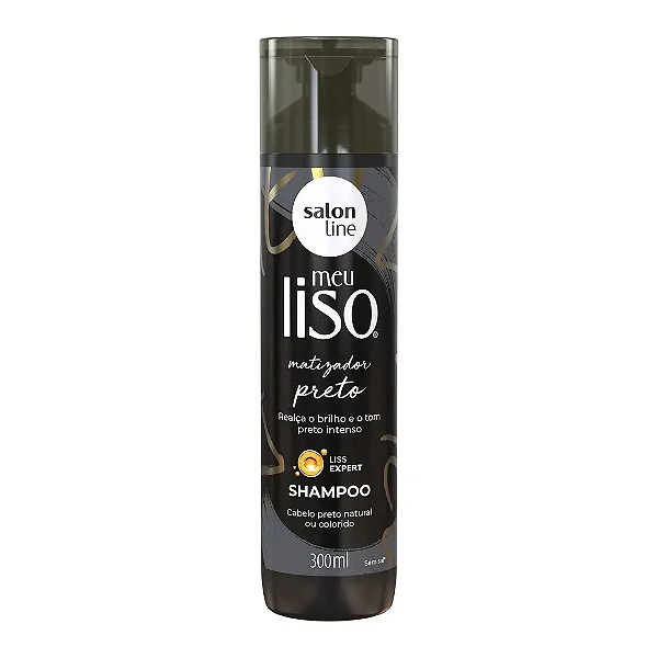 Shampoo Meu Liso Matizador Salon Line 300mL Preto