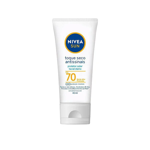Protetor Solar Nivea Facial Antissinais FPS 70 40ml