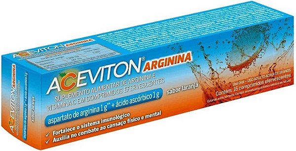 ACEVITON ARGININA  16CPR LARANJA