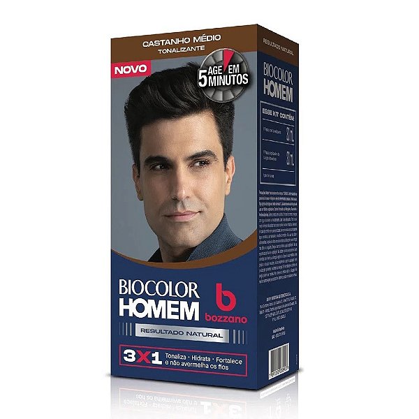 BIOCOLOR HOMEM BOZZA NO CASTANHO MEDIO