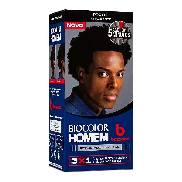 BIOCOLOR HOMEM BOZZANO PRETO