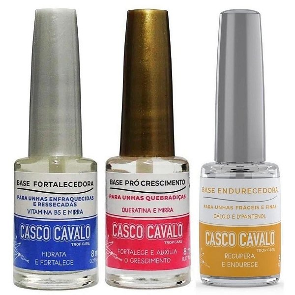 Kit Casco Cavalo Endurecedora Fortalecedora Crescimento