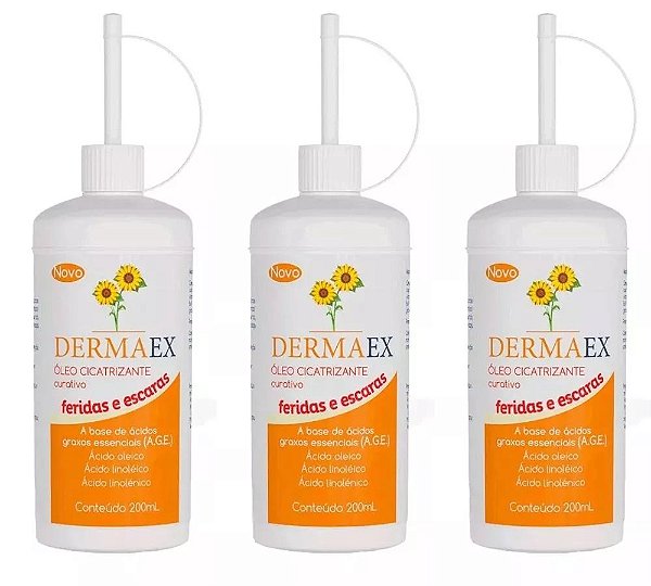 DERMAEX 200ML OLEO DE GIRASSOL CICATRIZANTE (KIT C/03)