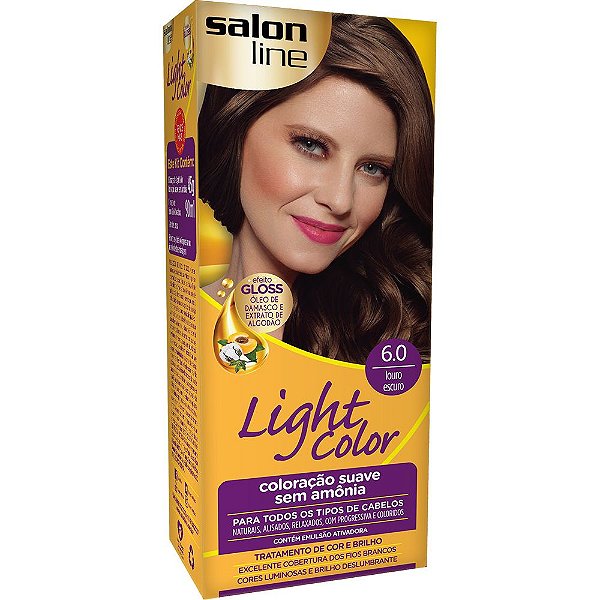 TINTURA LIGTH COLOR SEM AMONIA 6.0 LOURO ESCURO